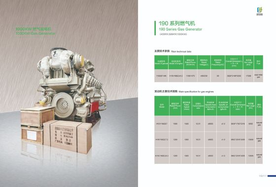 500 кВт G12V190zldt 1512t Модель генератора природного газа Подходит для требований клиента